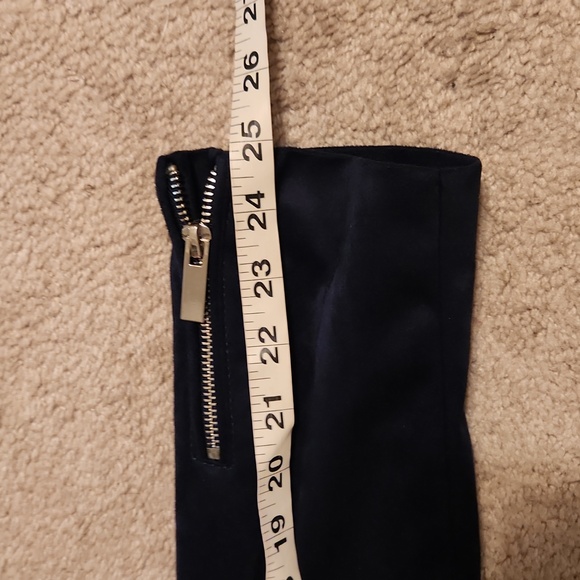 Wildflower navy faux suede moto jacket - Picture 9 of 12